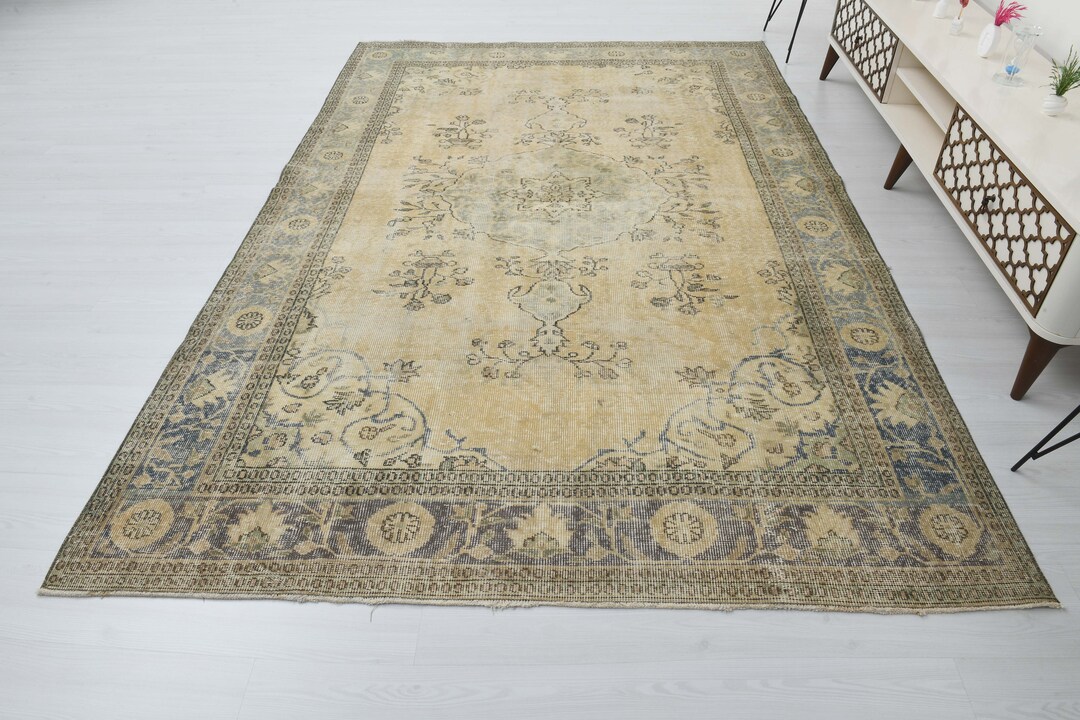 6x10 Rug,anatolian Rug,vintage Area Rug,turkey Rug,oushak Area Rug,6x10 ...