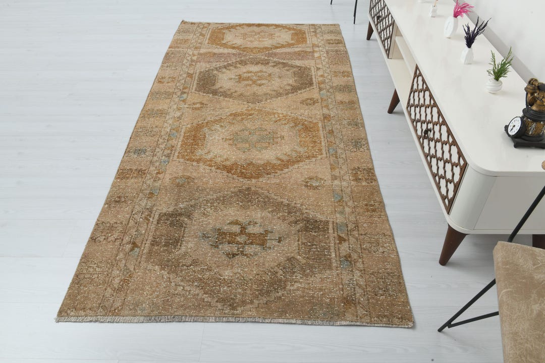 Oushak Runner Rug,neutral Runner,handmade Runner Rug,kitchen Runner Rug ...