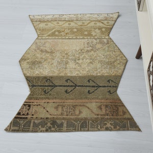2x3 Vintage Rug,Door Mat Rug,Handmade Rug,2x3 Oushak Rug,Turkish Bath Rug,Small Turkish Rug,2x3 Rug,Bathroom Rug,Wool Rug,Boho Rug,L-172