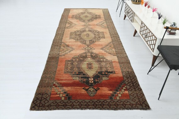 4x12,runner Rug,long Runner Rug,turkish Runner 4x12,vintage