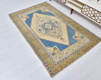 4x6 Rug,Handmade Rug,Vintage Rug,4x6 Area Rug,Rug,Living Room Rug,4x6 Turkish Rug,Wool Rug,4x6 Oushak Rug,Rug For Bedroom,4x6 Boho Rug,A-807