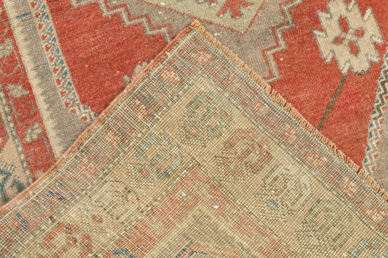 4x6 matta, Oushak matta, Vintage matta, 4x6 turkisk matta, Handgjord matta, Golvmatta, Naturlig matta, Anatolisk matta, Vardagsrumsmatta, 4x6 områdesmatta, Ullmatta, A-1321 bild 10