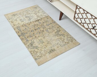 2x4 Rug,Bathroom Rug,Small Rug,Door Mat Rug,2x4 Oushak Rug,2x4 Small Rug,Handmade Rug,2x4 Vintage Rug,2x4 Wool Rug,2x4 Turkish Rug,Lk-203