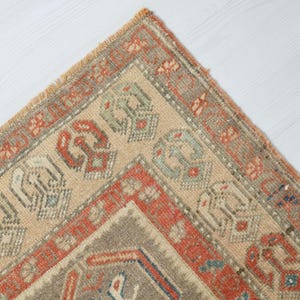 4x6 matta, Oushak matta, Vintage matta, 4x6 turkisk matta, Handgjord matta, Golvmatta, Naturlig matta, Anatolisk matta, Vardagsrumsmatta, 4x6 områdesmatta, Ullmatta, A-1321 bild 9