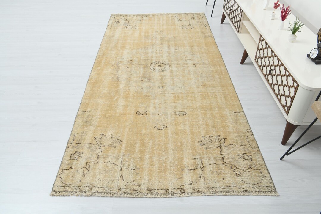 Area Rug, Turkish Rug, Oushak Rug, Vintage Rug, Anatolian Rug, Neutral ...