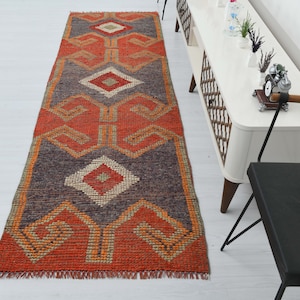 3x9 Rug,Rug Runner,Vintage Runner Rug,3x9 Runner Rug,Oushak Runner Rug,Hallway Rug,3x9 Runner,Entry Rug,Natural Rug,Turkish Runner Rug,M-53