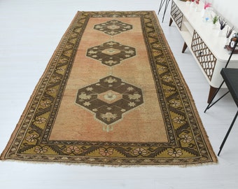 5x11 Rug,Turkish Runner Rug,Long Runner Rug,Vintage Runner Rug,5x11 Runner Rug,Runner Rug,Oushak Runner Rug,Wool Rug,Handmade Rug,B-2420