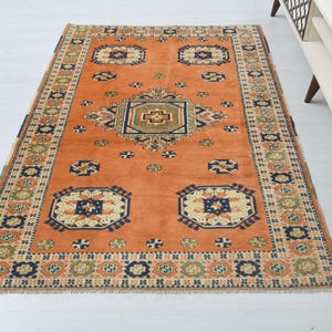 Custom Rugs,4x6 Vintage Rug,Unique Rug,Handmade Rug,4x6 Rugs,Turkey Rug,4x6 Rug,Anatolian Rug,Turkish Rug,Oushak Rug,Area Rug,Rugs,A-1458