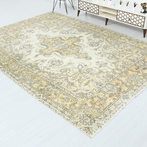 8x12 Vintage Rug,Large Turkish Rug,Oversize Rug,Handmade Oversize Rug,Living Room Rug,Turkish Rug,Oushak Rug,8x12 Area Rug,Wool Rug,S-928