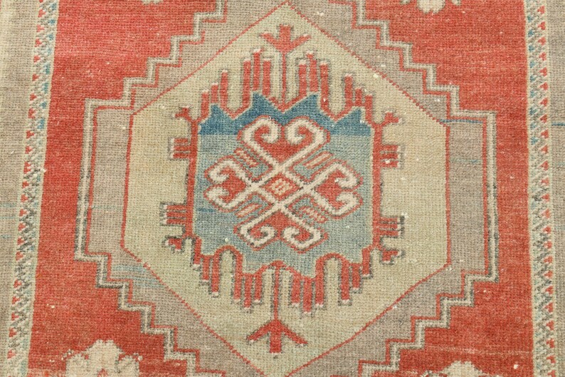 4x6 matta, Oushak matta, Vintage matta, 4x6 turkisk matta, Handgjord matta, Golvmatta, Naturlig matta, Anatolisk matta, Vardagsrumsmatta, 4x6 områdesmatta, Ullmatta, A-1321 bild 6