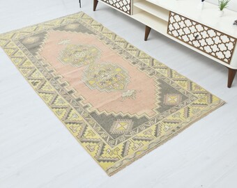 4x7,Oushak Rug,4x7 Vintage Rug,Handmade Rug,4x7 Soft Rug,Anatolian Rug,Unique Rug,Area Rug,Wool Rug,4x7 Turkish Rug,Oriental Rug,Rugs,A-1325