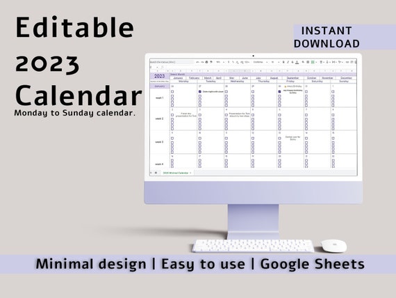 2024 2025 Calendar Spreadsheet Google Sheets Monthly, 49 OFF