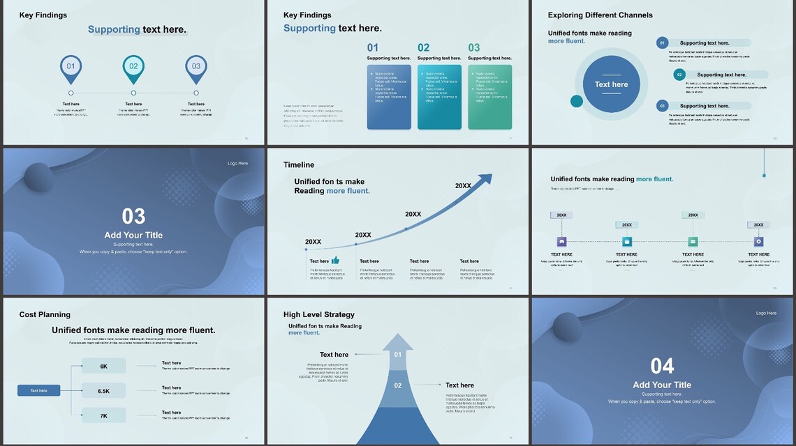 Minimal Modern Clean Style Powerpoint Template - Etsy