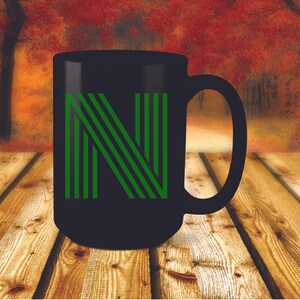 Taza de carta con estilo - Taza con monograma - Iniciales del nombre Taza - Mejor regalo personalizado - Regalo para cada ocasión - Chocolate caliente, café, taza de té
