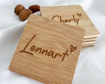 Personalized Name Coaster - Unique Table Decor