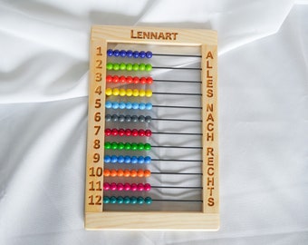 personalized | ALL TO THE RIGHT game | Personalized game boards without accessories | Wooden bead game