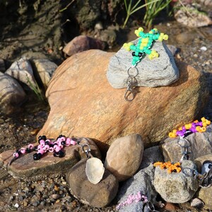 Tiny Lizard Keychain - Nostalgic Beaded Keychain