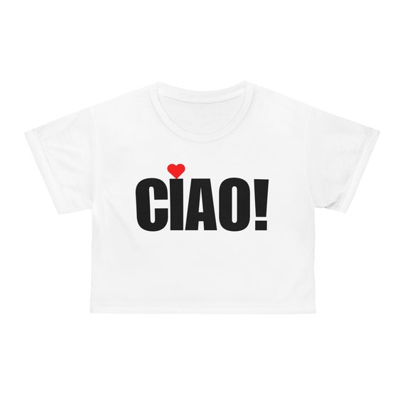 Ciao Italy Crop Top: Italian Style T-shirt - Etsy
