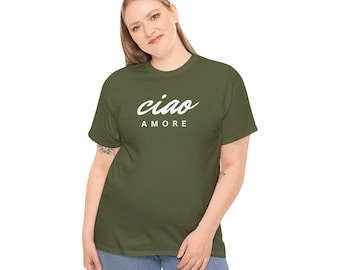 Ciao Amore-T-shirt: reisshirt in Italiaanse stijl