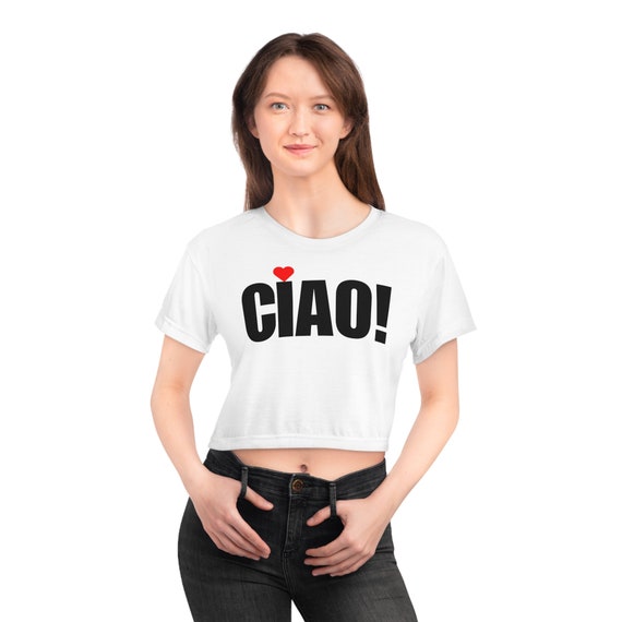Ciao Italy Crop Top: Italian Style T-shirt - Etsy