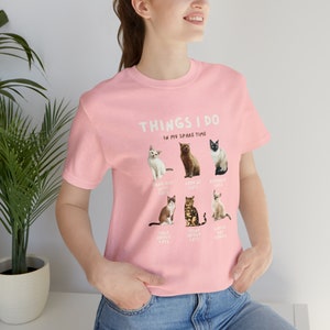 Cats T-shirt, My Spare Time T-shirt, Trendy Shirt, Gift For Cats Owner, Gift For Cats Lover, Gift For Her, Gift For Him, Birthday Gift