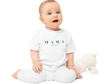 T-shirt per bambini, T-shirt mamma per bambino, Regalo per bambino, Regalo di compleanno per bambino, Regalo per la festa della mamma per bambino, T-shirt Vita mamma, T-shirt Mama Est,