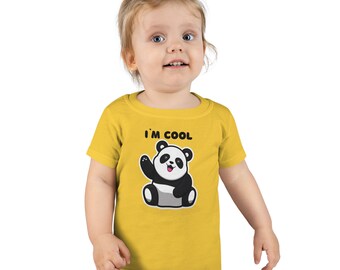 Panda Kleinkind T-Shirt, Kinder Grafik Tee