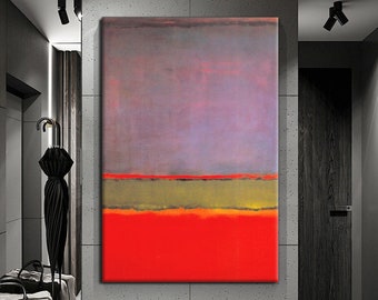 Mark Rothko Canvas Art Reproduction, Rothko Reproduction, Abstract Canvas Wall Art, ready to hang canvas painting, canvas print, home decor,