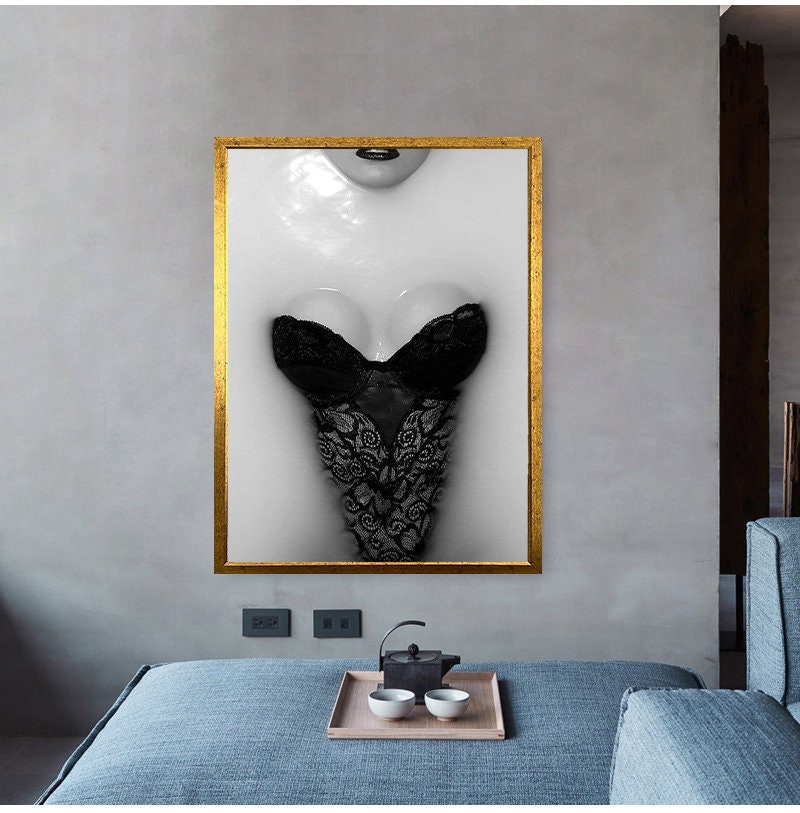 Sexy woman canvas print wall painting, original design table, wall art canvas , ready to hang canvas painting, canvas gift, home decorative,