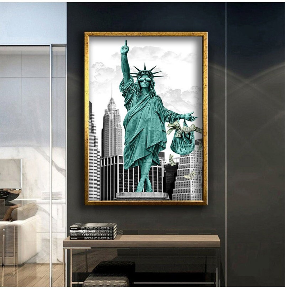 「LADY LIBERTY」スティーブマックギー ３Dアート サイン有 Lady Liberty