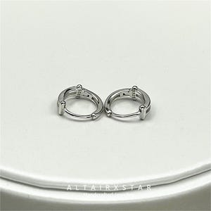 S925 Sterling Silver Plain Hoop Earrings - Vintage Style Women&#39;s Ear Accessories
