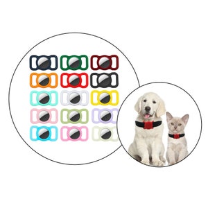 Pet Silicone Protective Case for Apple Airtag GPS Finder Dog Cat Collar Loop Pet Loop Holder for Air_tag Tracker Anti-Lost Device