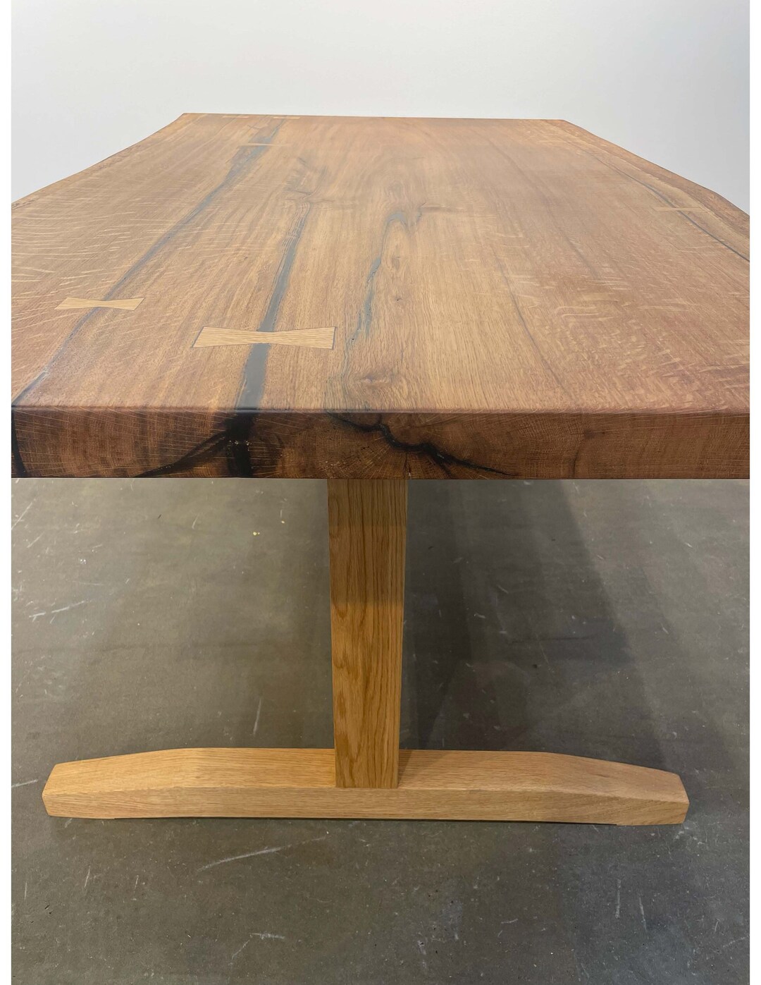 White Oak Trestle Table Etsy