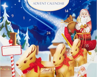 Calendario de Adviento de Chocolate Lindt 2025, Regalo de Navidad
