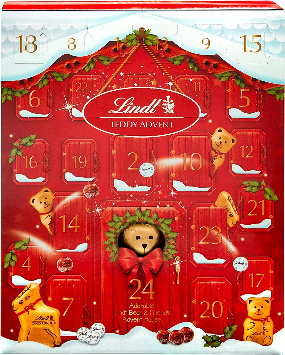 Lindt Teddy Milk Chocolate Christmas Advent Calendar Milk - Etsy