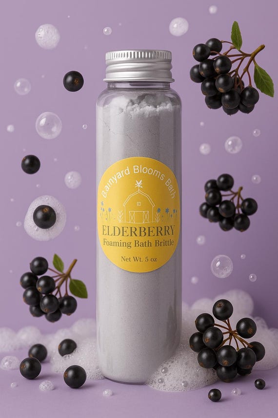 Foaming Elderberry Bath Brittle