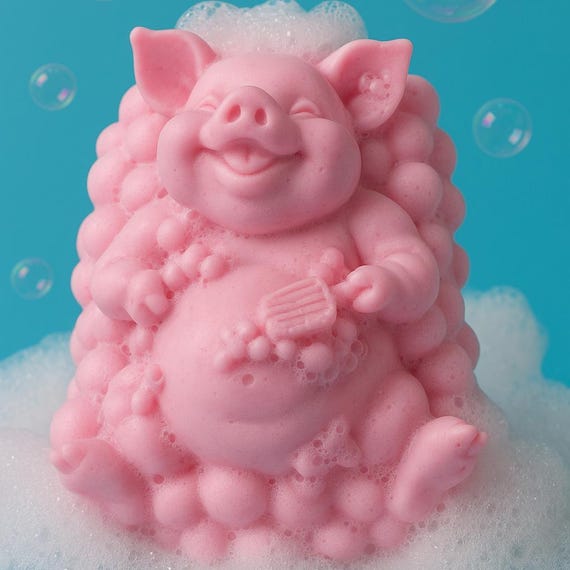 Custom Create Petunia Piggy Goat's Milk Bath Bar