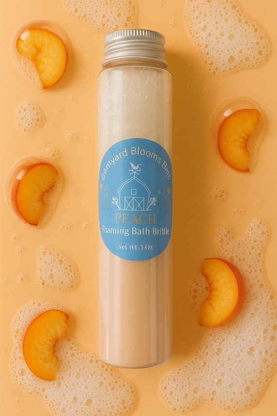 Foaming Peach Bath Brittle