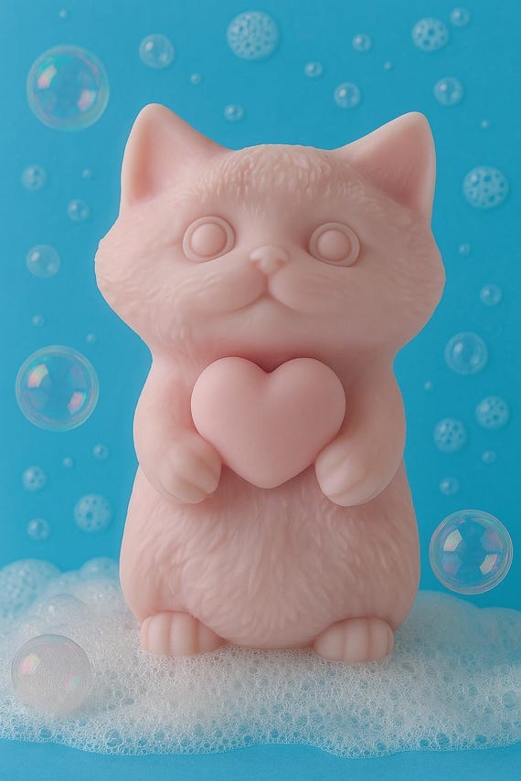 Custom Create Love Cat Goat's Milk Bath Bar