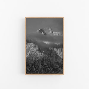 Eastern Sierra, Dramatic Landscape, Photo Print, Wall Art, Black & White