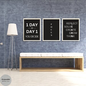 Set of 16 Motivation Prints, Dorm Wall Art, Empower Print, Girl Power ...