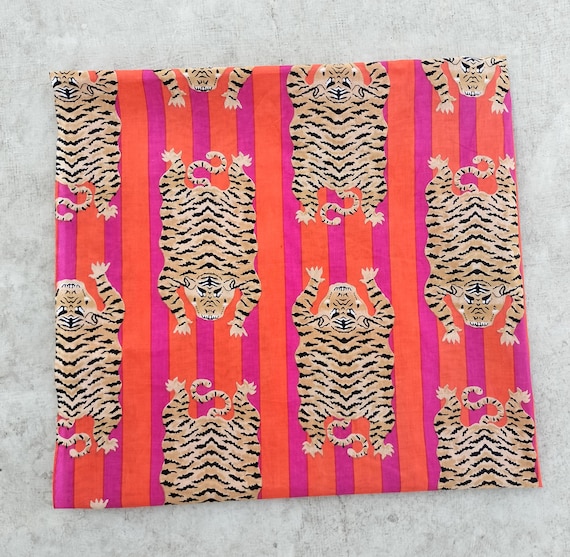 Cotton Tiger Printed Sarong Wrap Skirt  Indian Handmade Beach Cover Up for Women
