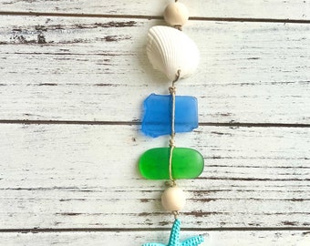 Beach Decor with Sea Glass