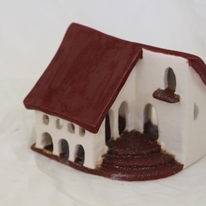 Keramik Haus Kerzenhalter Teelicht