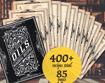 Recetas de aceite mágico de Nueva Orleans: Formulario de brujería (Descarga digital)