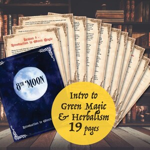 Sorcellerie 101 : 8e leçon, introduction à la magie verte, 19 Pages téléchargement numérique sorcellerie bébé sorcière magie Wicca Sabbat Grimoire livre ombres