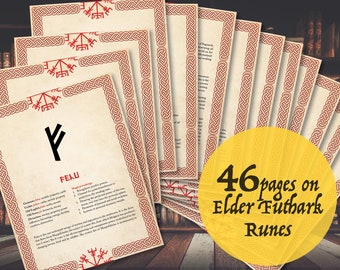 Elder Futhark Runes Guide: Norse Pagan Lore (Printable PDF)