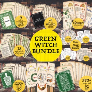 Green Witch-paket: Lektioner, oljor, rökelserecept (PDF-nedladdning) bild 1