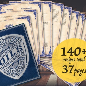 140+ Protection Oil Recipes: Witchcraft, Pagan, Ritual (PDF Files)