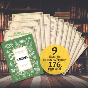 Green Witch-paket: Lektioner, oljor, rökelserecept (PDF-nedladdning) bild 4